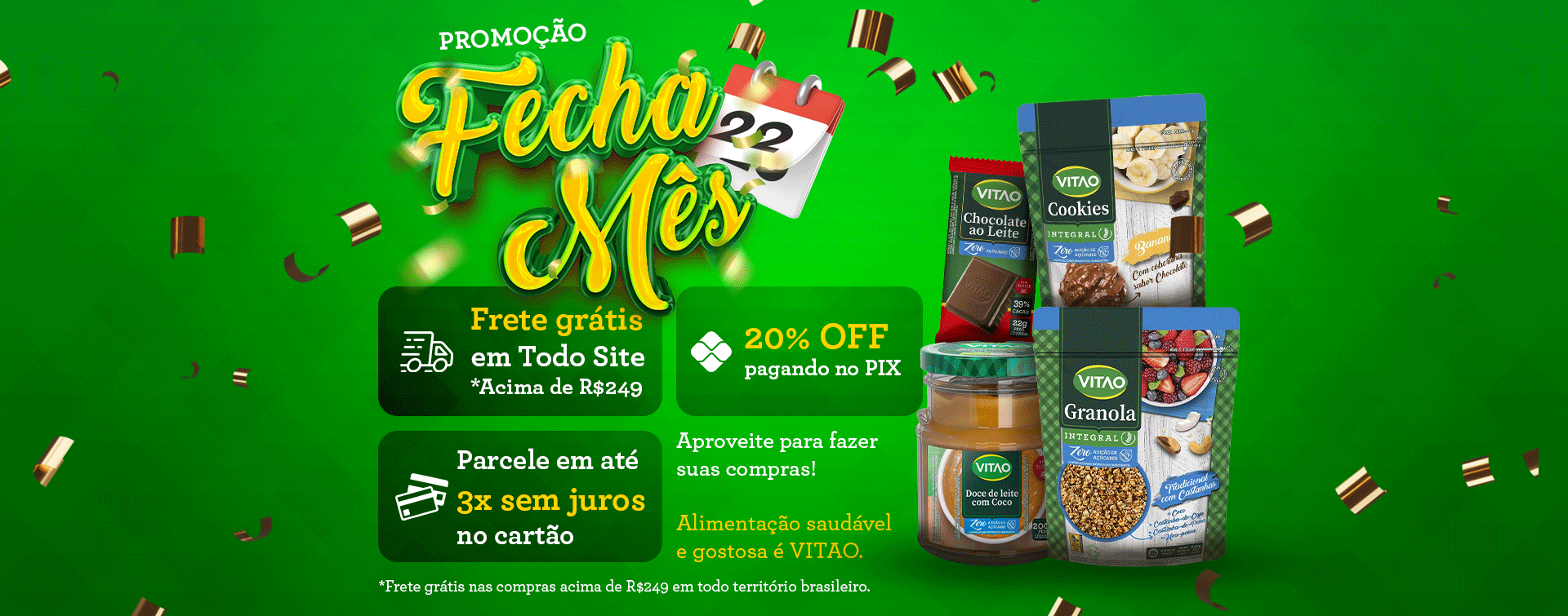 Banner Frete Grátis Sul e Sudeste